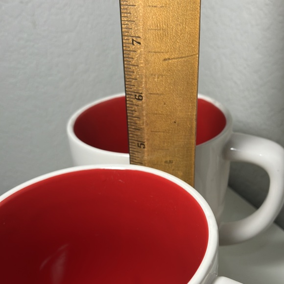 Relax Mug Rae Dunn Beach Chair Adirondack Red and Cream Set of Two - Picture 5 of 6